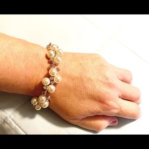 Pearl Silver Bracelet Lead/Nickel Free NWT